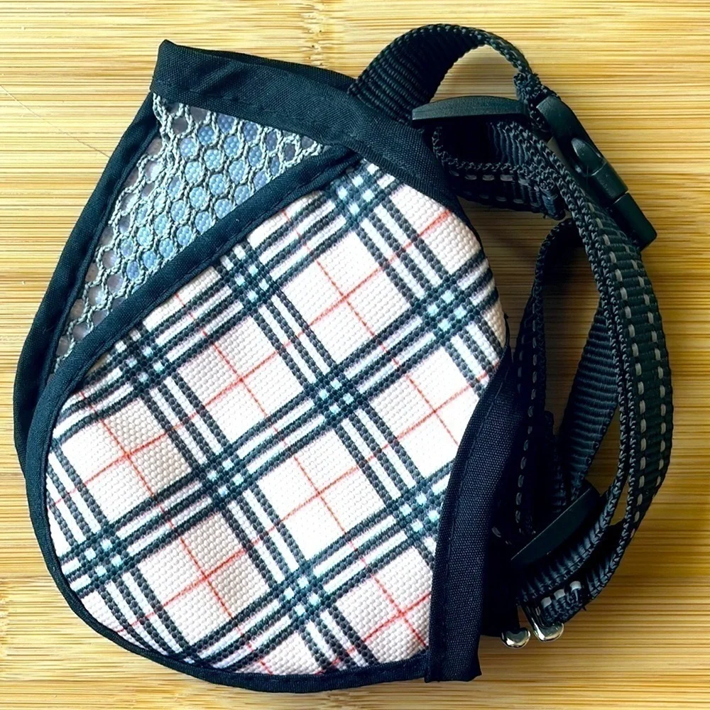 Brand New Dog Muzzle Plaid & Black Biting Obedience Training Grooming